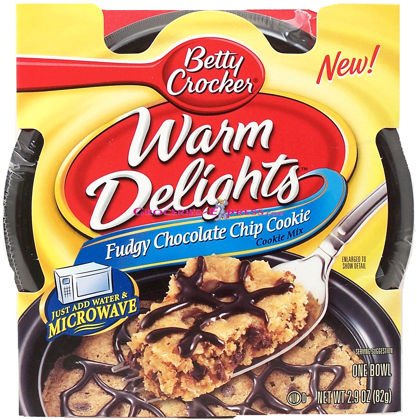 Betty Crocker&nbsp;Warm Delights&nbsp;fudgy chocolate chip cookie, just add water Full-Size Picture